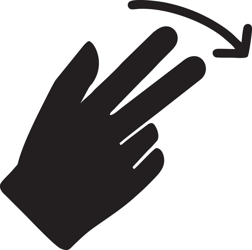 hand ikon symbol vektor bild. illustration av de isolerat finger hand Rör mänsklig design. eps 10