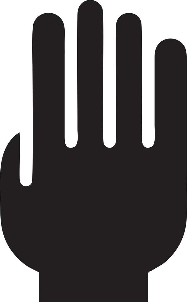 Hand Symbol Symbol Vektor Bild. Illustration von das isoliert Finger Hand berühren Mensch Design. eps 10