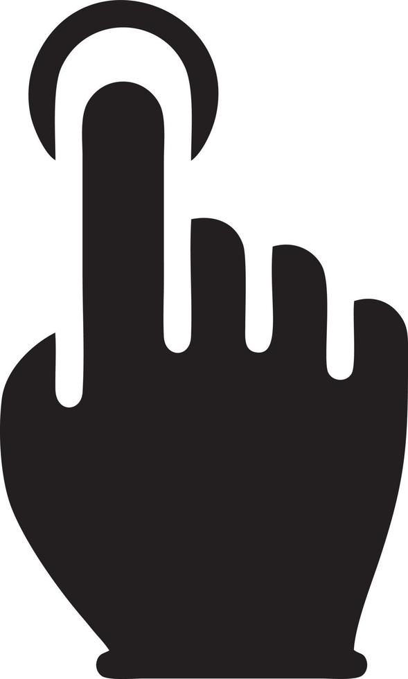 hand ikon symbol vektor bild. illustration av de isolerat finger hand Rör mänsklig design. eps 10