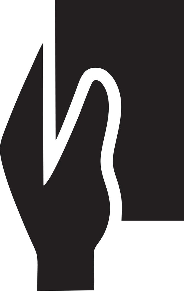 Hand Symbol Symbol Vektor Bild. Illustration von das isoliert Finger Hand berühren Mensch Design. eps 10