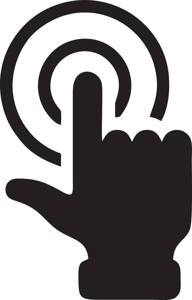 hand ikon symbol vektor bild. illustration av de isolerat finger hand Rör mänsklig design. eps 10