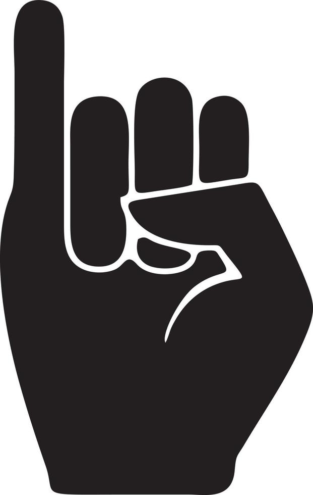 Hand Symbol Symbol Vektor Bild. Illustration von das isoliert Finger Hand berühren Mensch Design. eps 10