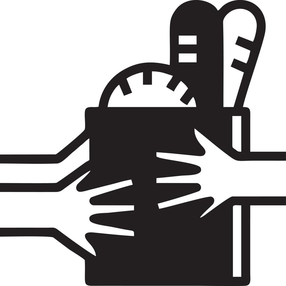 Hand Symbol Symbol Vektor Bild. Illustration von das isoliert Finger Hand berühren Mensch Design. eps 10