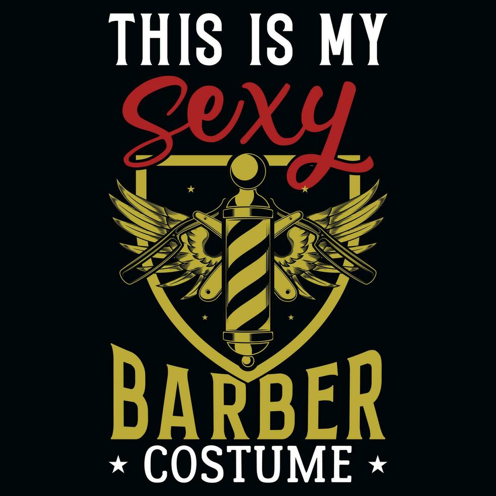 barberare tshirt design vektor