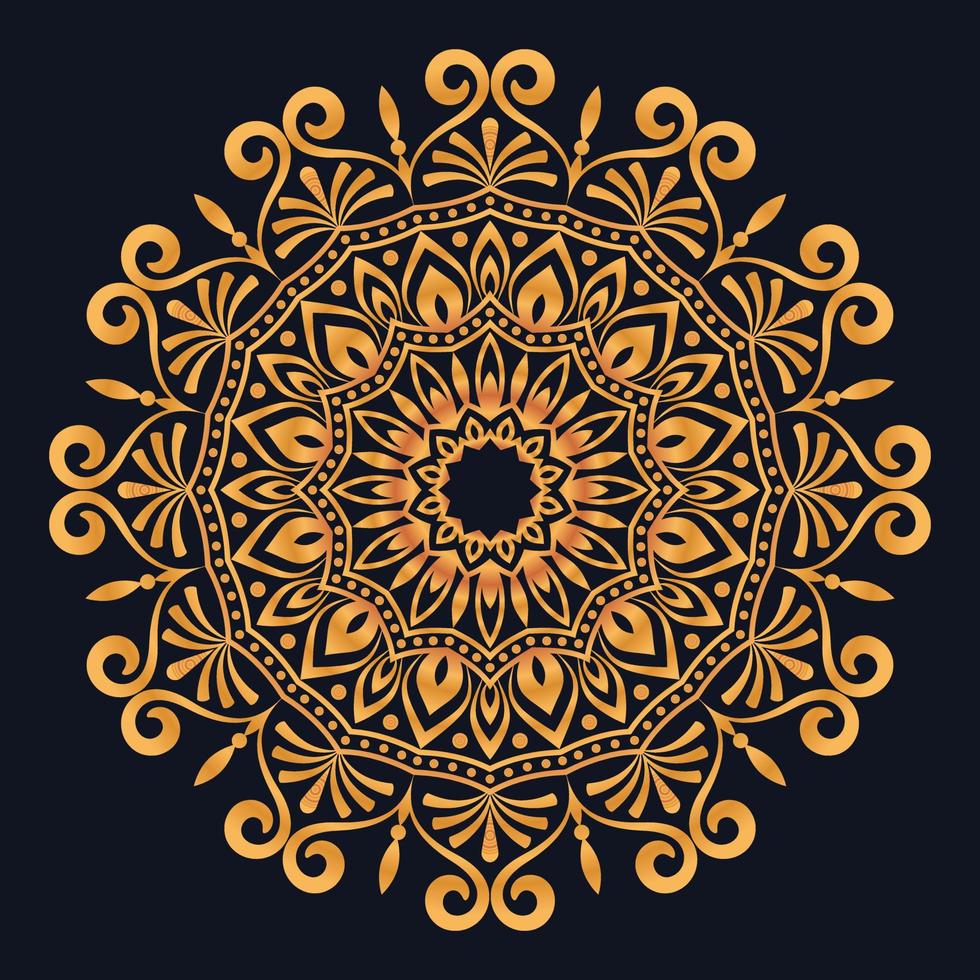 dekorativ element lyx prydnad mönster lutning mandala design vektor