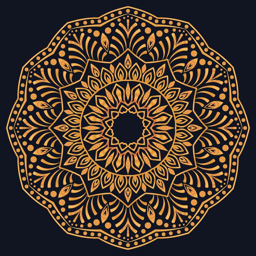 dekorativ element lyx prydnad mönster lutning mandala design vektor