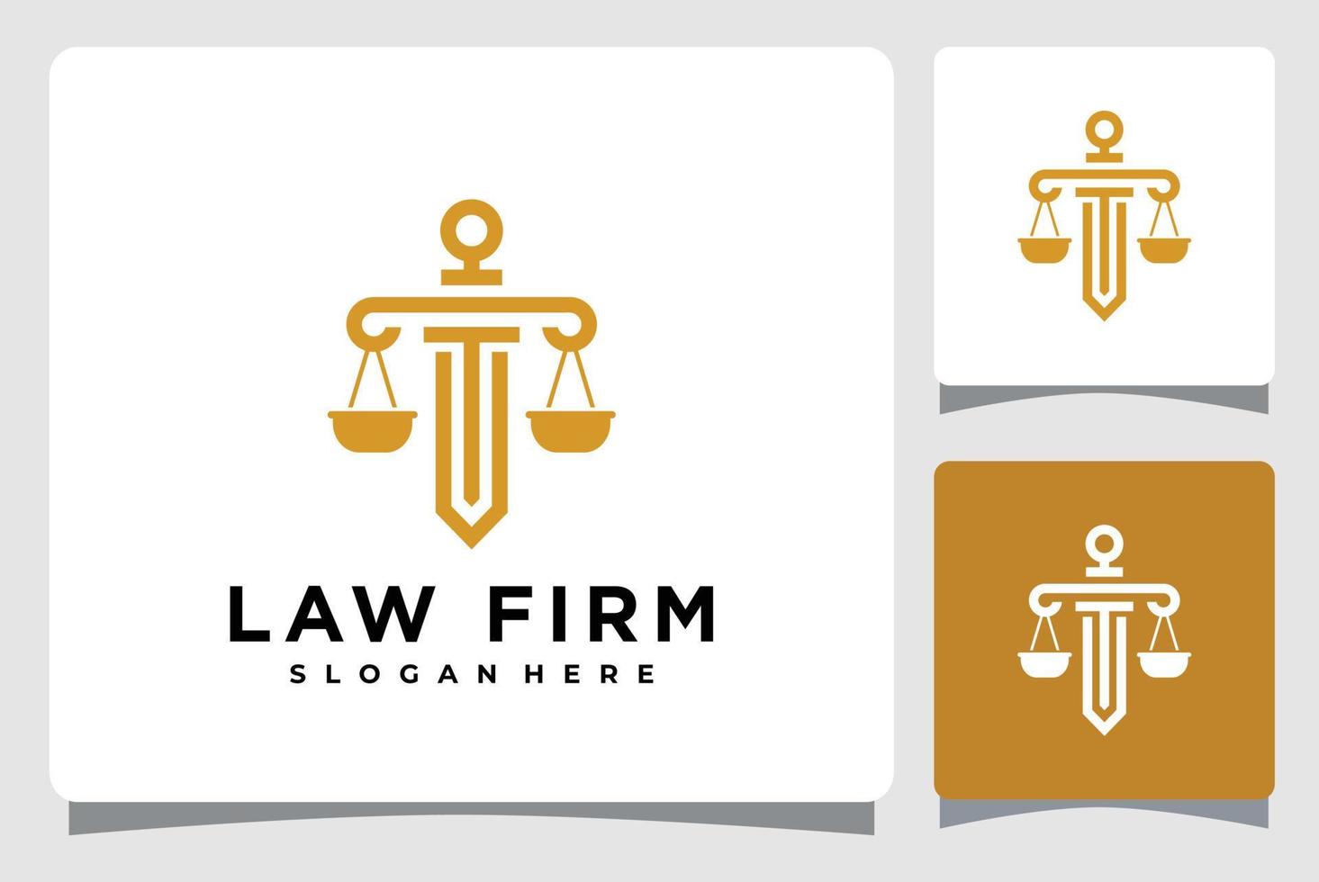 rättvisa lag fast logotyp mall design inspiration vektor