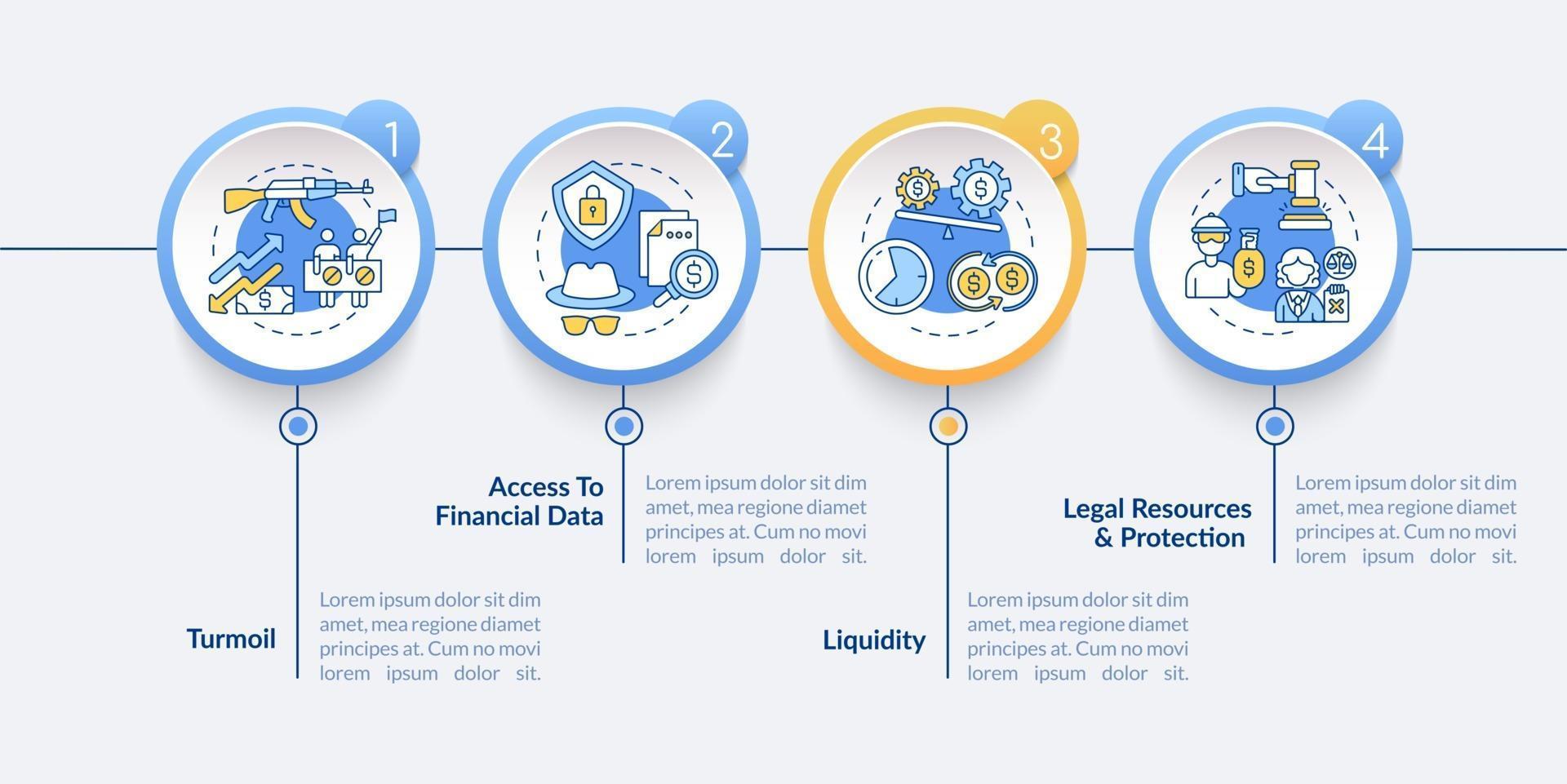 Globale Aktien geben Vektor-Infografik-Vorlage aus vektor