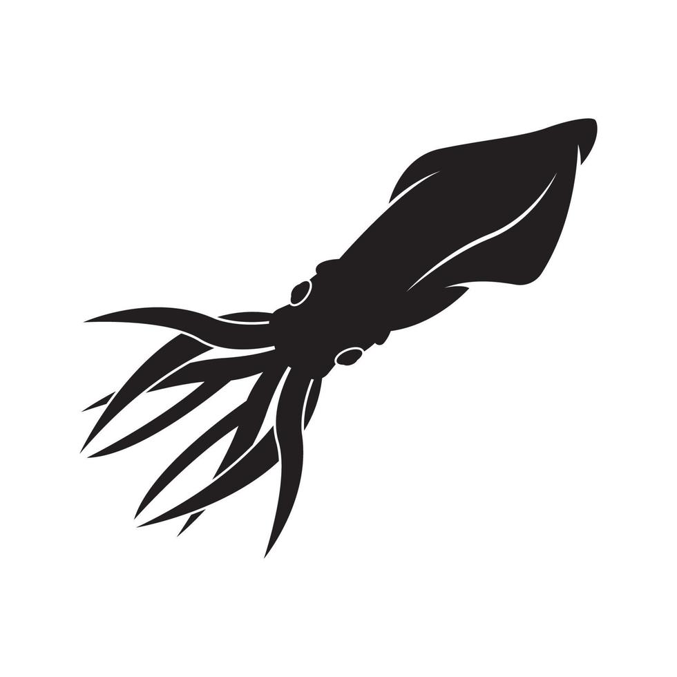 bläckfisk ikon vektor illustration logotyp design
