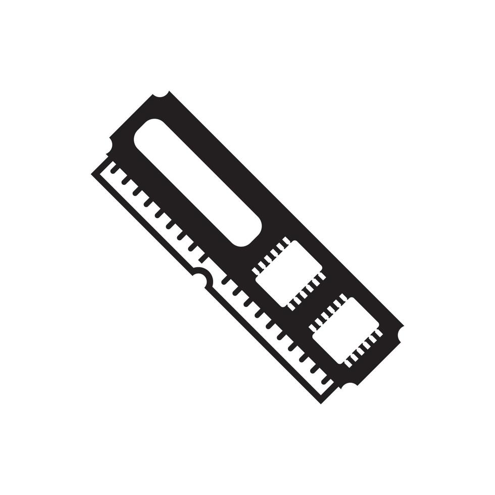 Computer RAM Symbol. Vektor Illustration Symbol Design