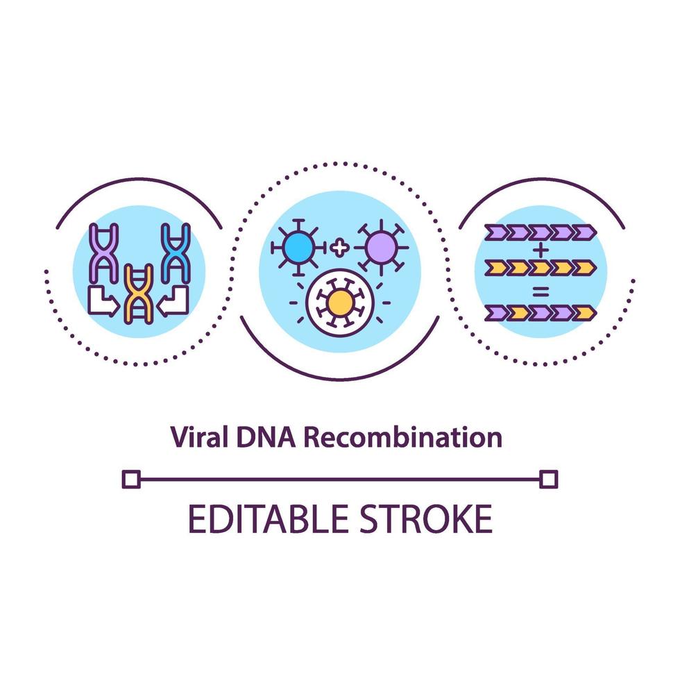 virale DNA-Rekombinationskonzeptikone vektor