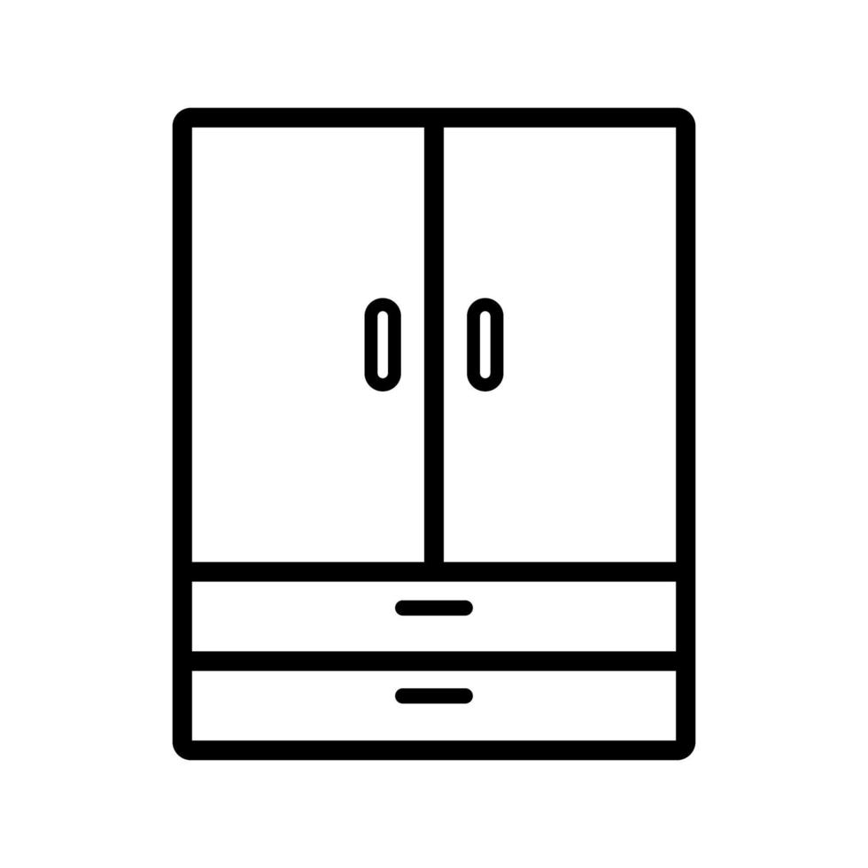 Kleiderschrank Symbol Design Vektor