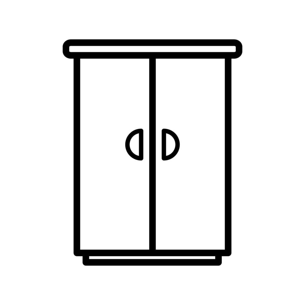 Kleiderschrank Symbol Design Vektor