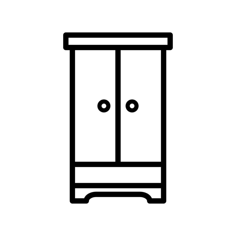 Kleiderschrank Symbol Design Vektor