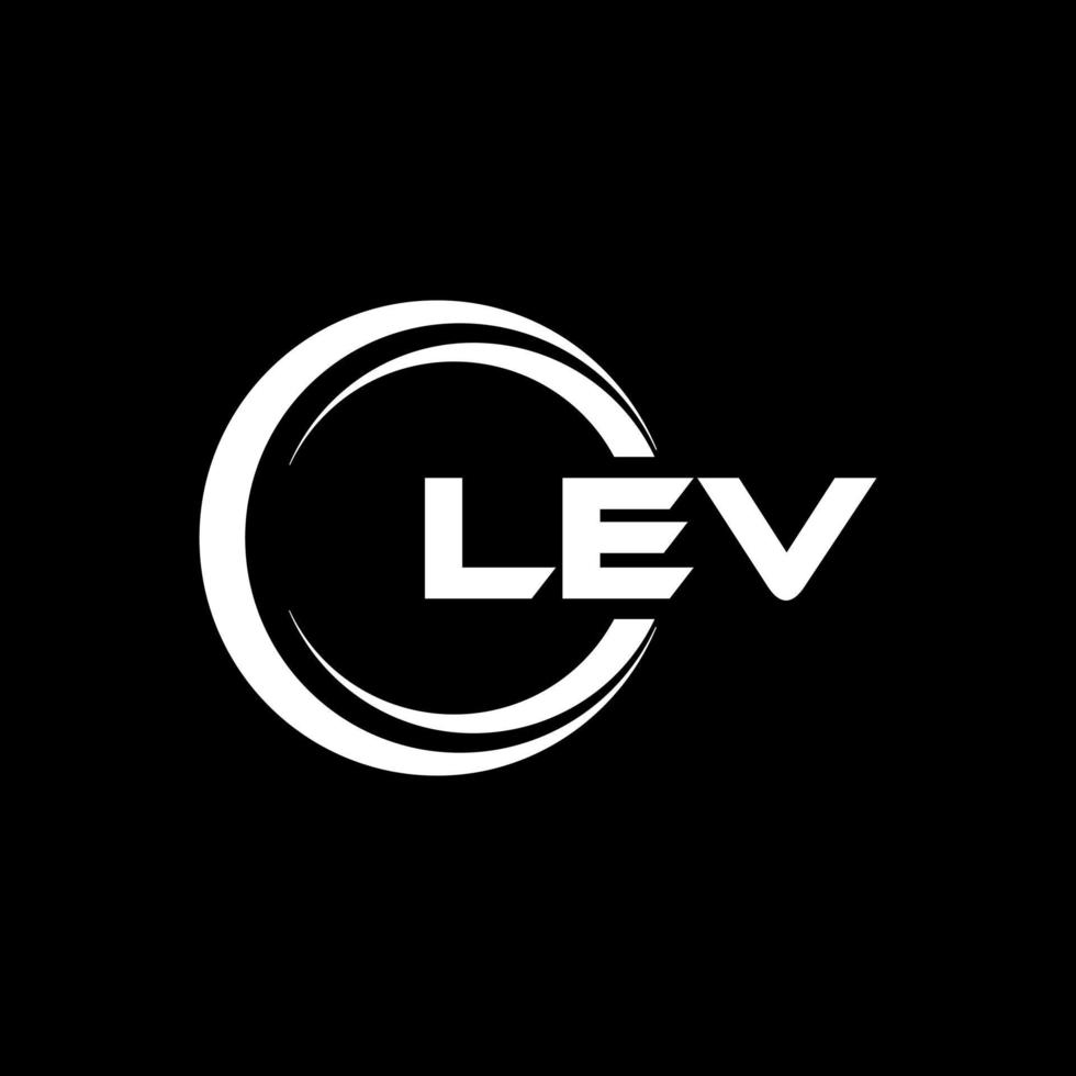 lev Brief Logo Design im Illustration. Vektor Logo, Kalligraphie Designs zum Logo, Poster, Einladung, usw.