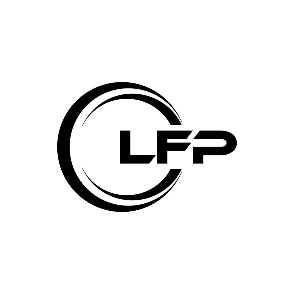 lfp Brief Logo Design im Illustration. Vektor Logo, Kalligraphie Designs zum Logo, Poster, Einladung, usw.