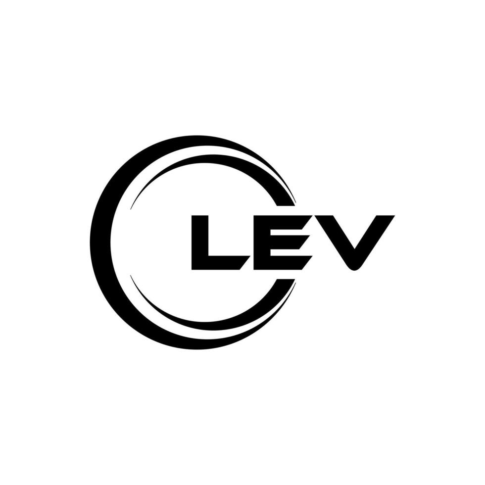 lev brev logotyp design i illustration. vektor logotyp, kalligrafi mönster för logotyp, affisch, inbjudan, etc.