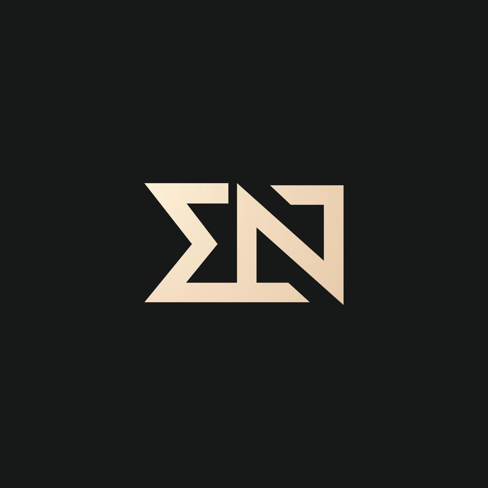 lyx och modern sv brev logotyp design vektor