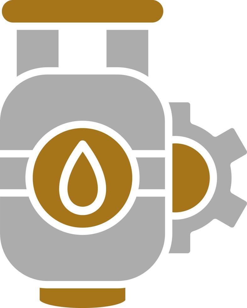 Gas Industrie Vektor Symbol Stil
