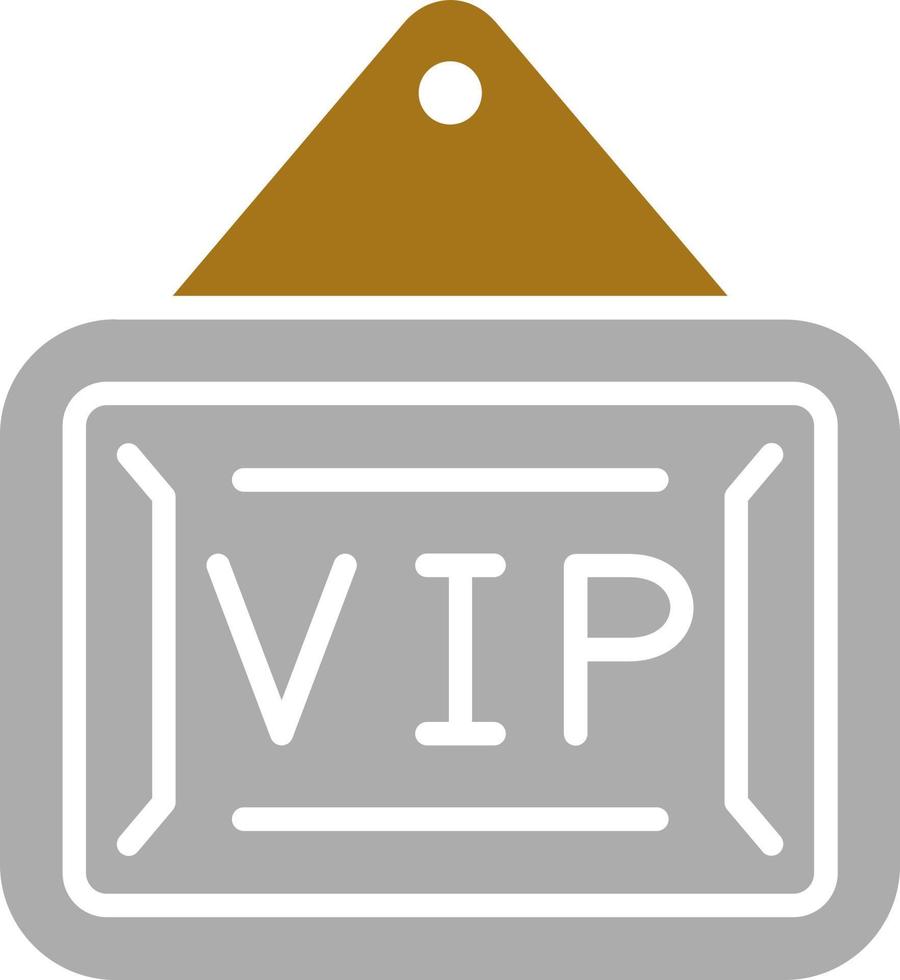 vip Zone Vektor Symbol Stil