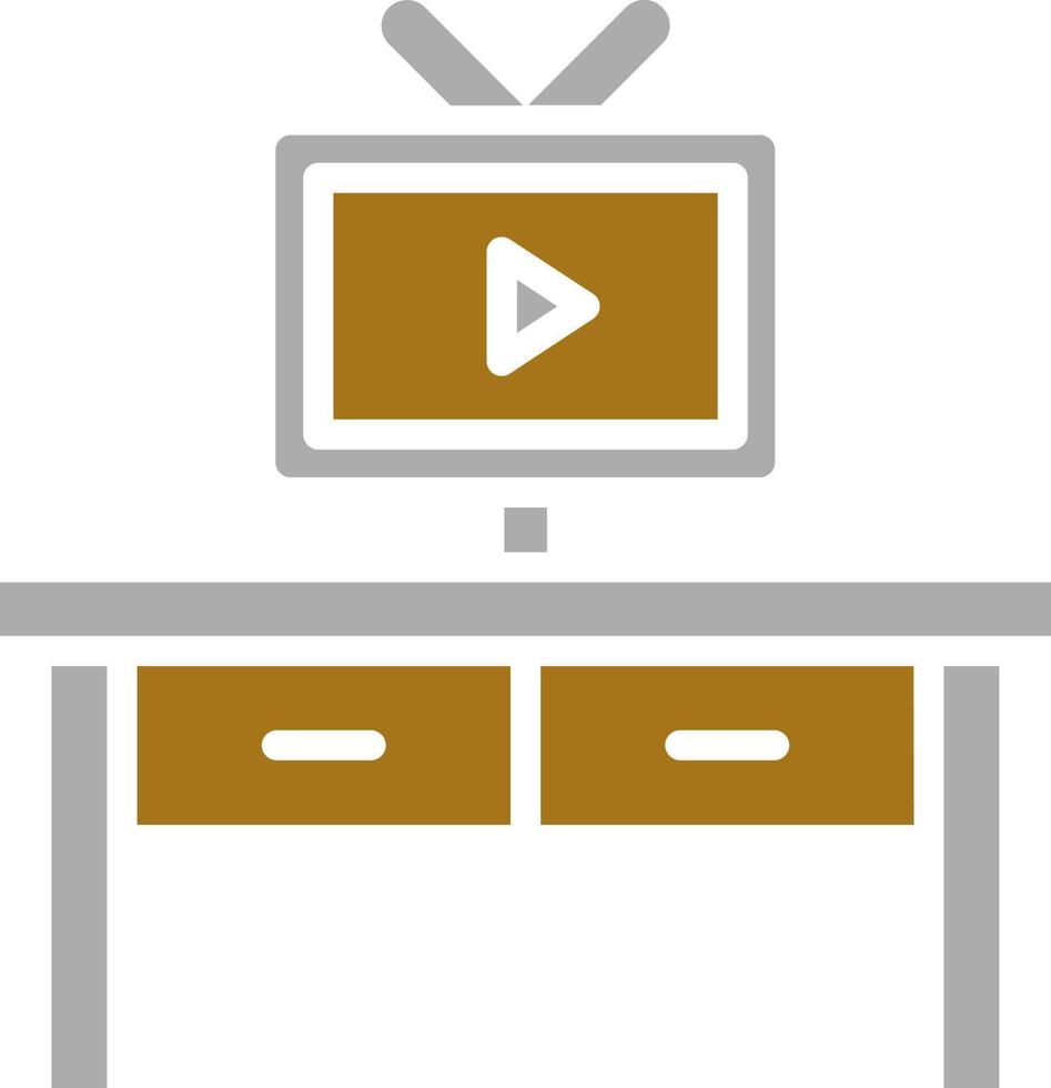 TV tabell vektor ikon stil