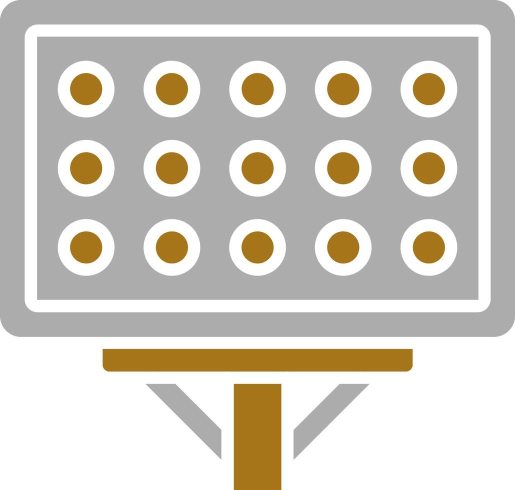 Stadion Beleuchtung Vektor Symbol Stil