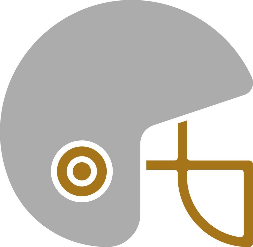 Rugby Helm Vektor Symbol Stil