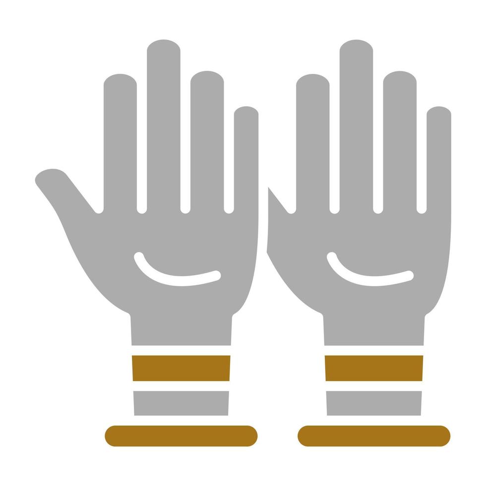 schützend Handschuhe Vektor Symbol Stil