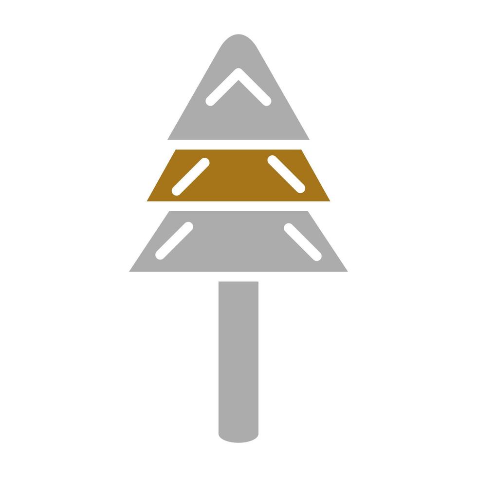 immergrün Baum Vektor Symbol Stil