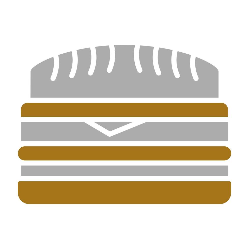 kubanisch Sandwich Vektor Symbol Stil