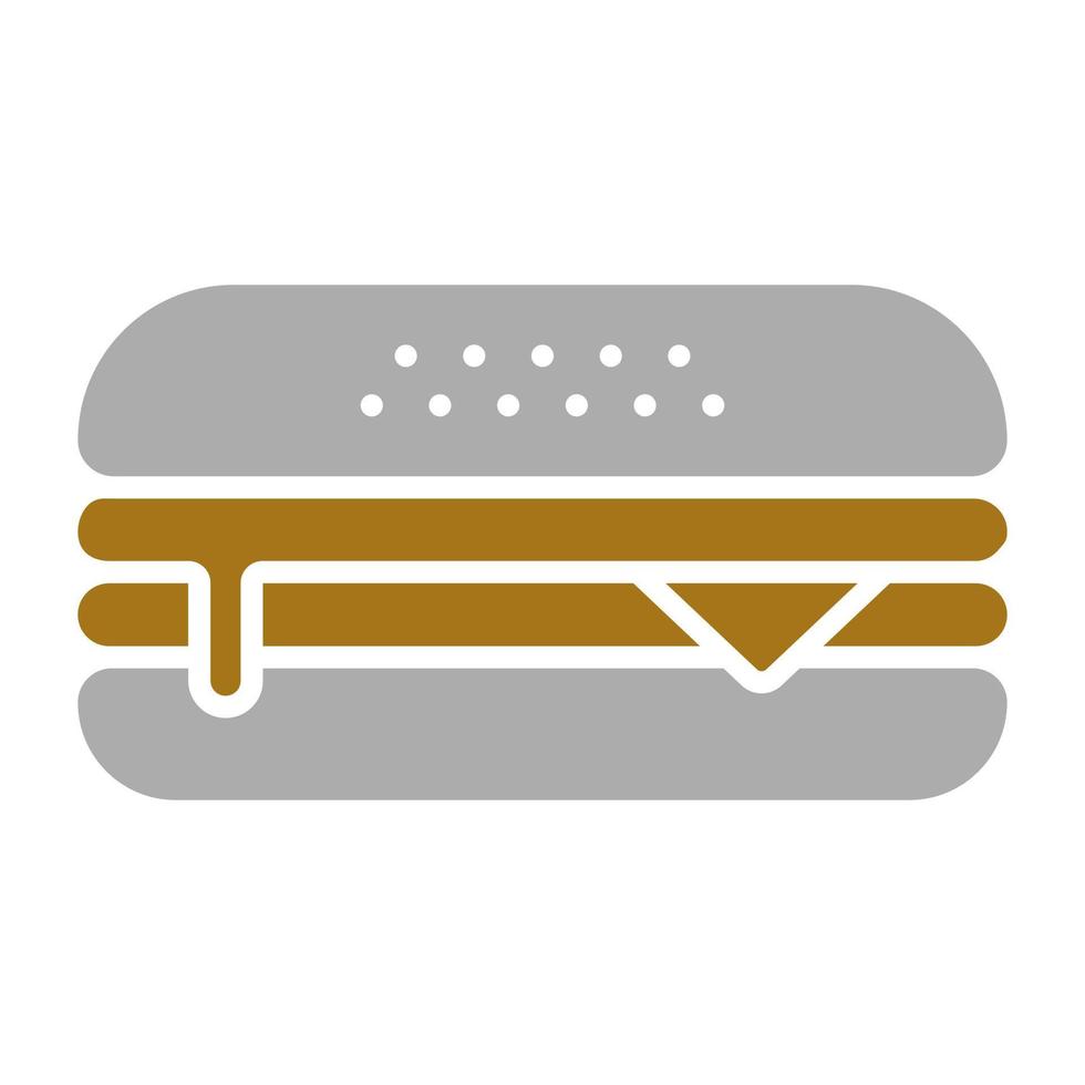 Käse Burger Vektor Symbol Stil