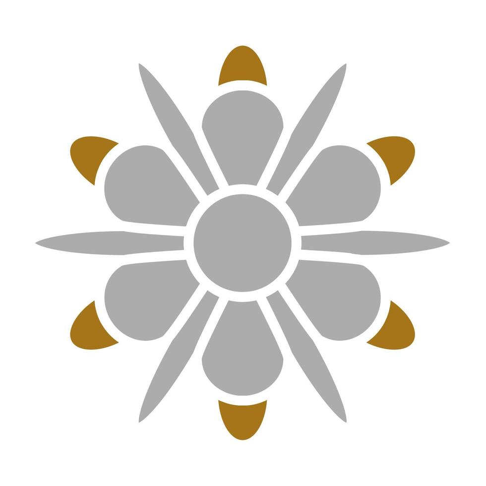 Chrysantheme Vektor Symbol Stil