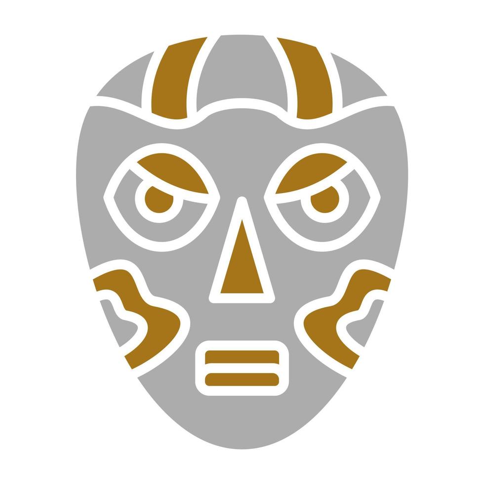 afrikanisch Maske Vektor Symbol Stil