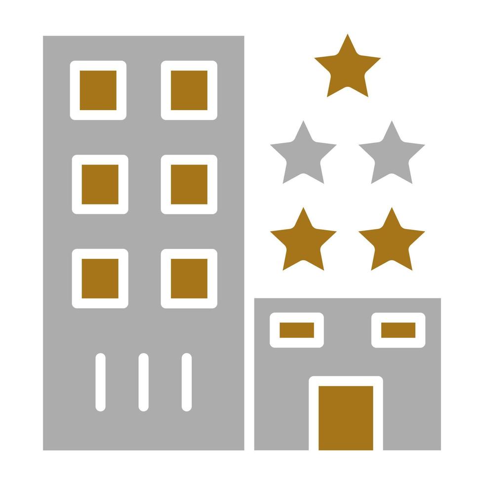 5 Star Hotel Vektor Symbol Stil