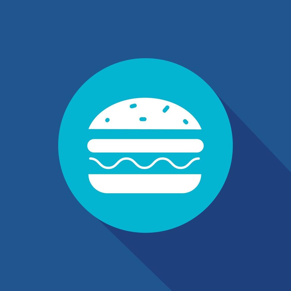 Burger Vektor Icon Symbol für Website und mobile App