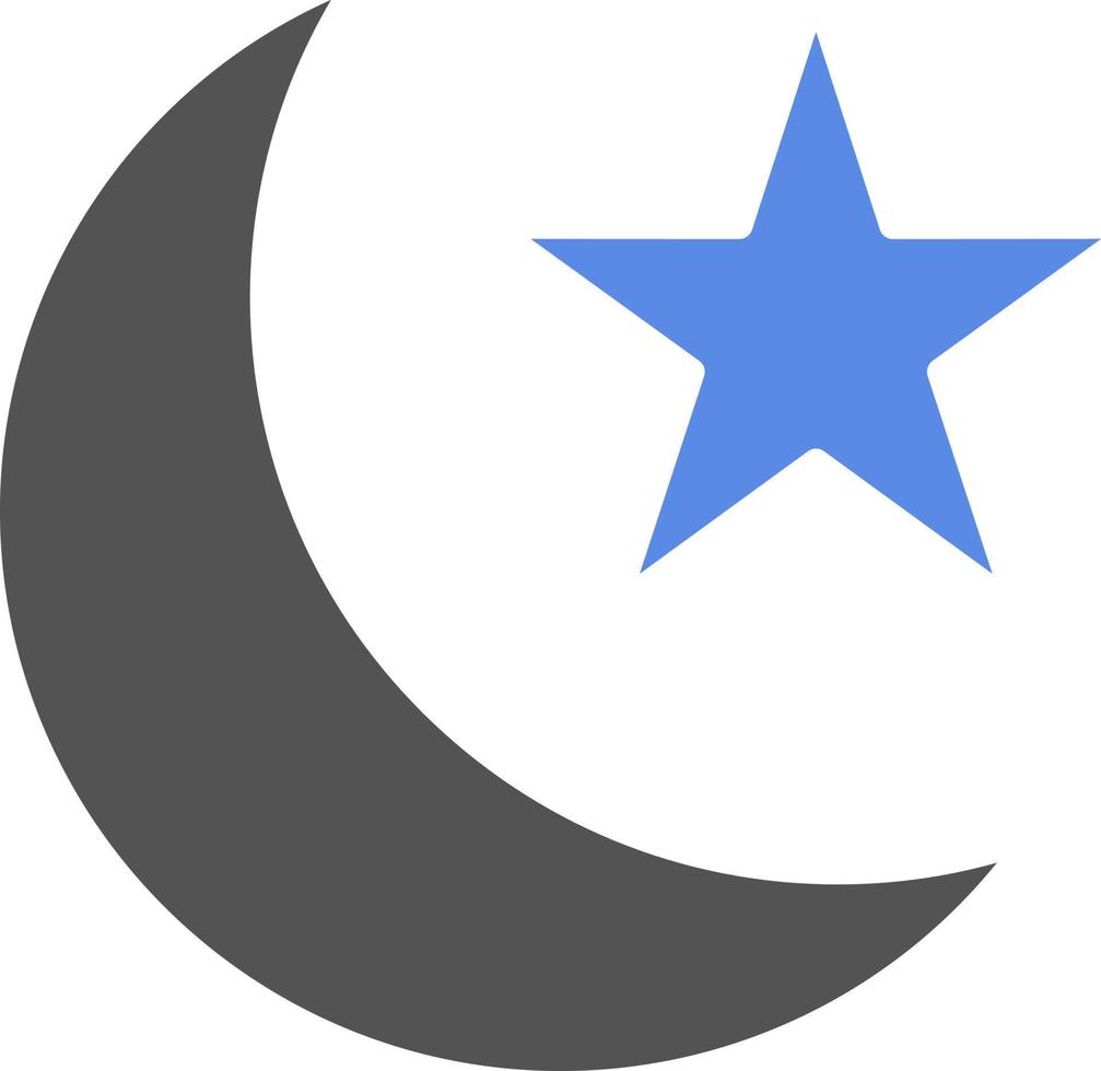 Mond und Sterne Vektor Symbol Stil