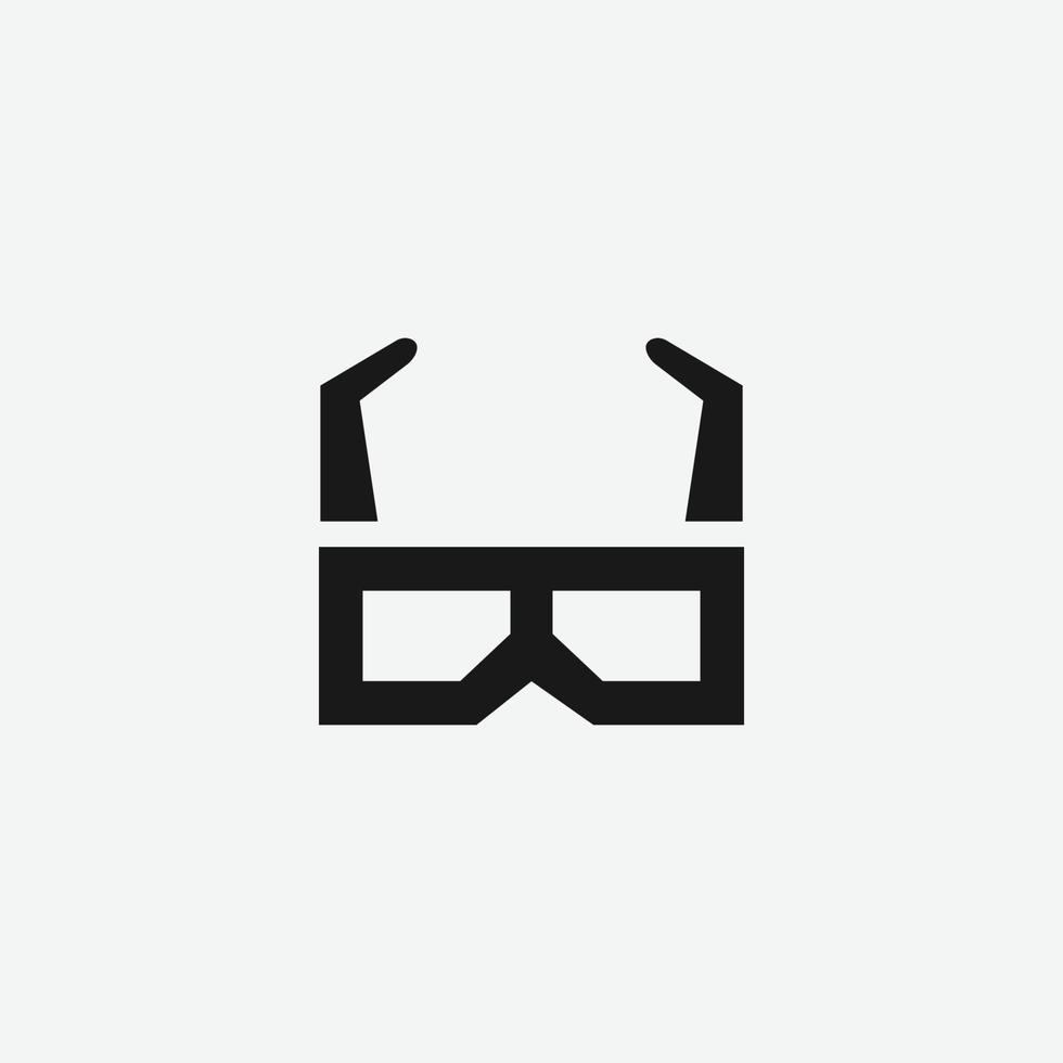 Filmbrille Vektor Icon Symbol für Website und mobile App