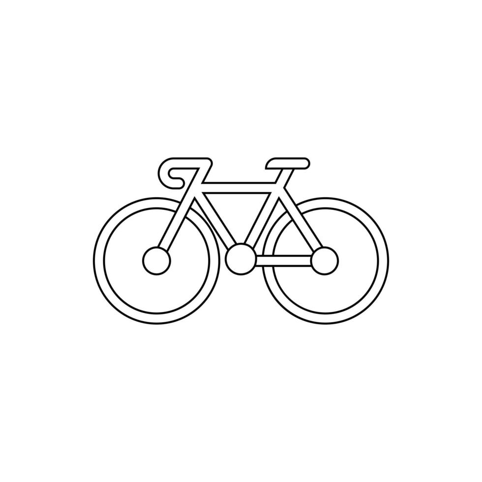 Fahrrad Zeichen Symbol Vektor. Fahrrad Illustration Symbol auf Weiß isoliert Hintergrund. Radfahren Logo. vektor