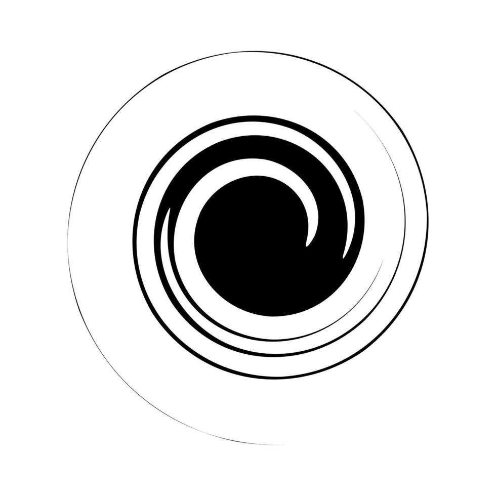 abstrakt Spiral- skizzieren vektor