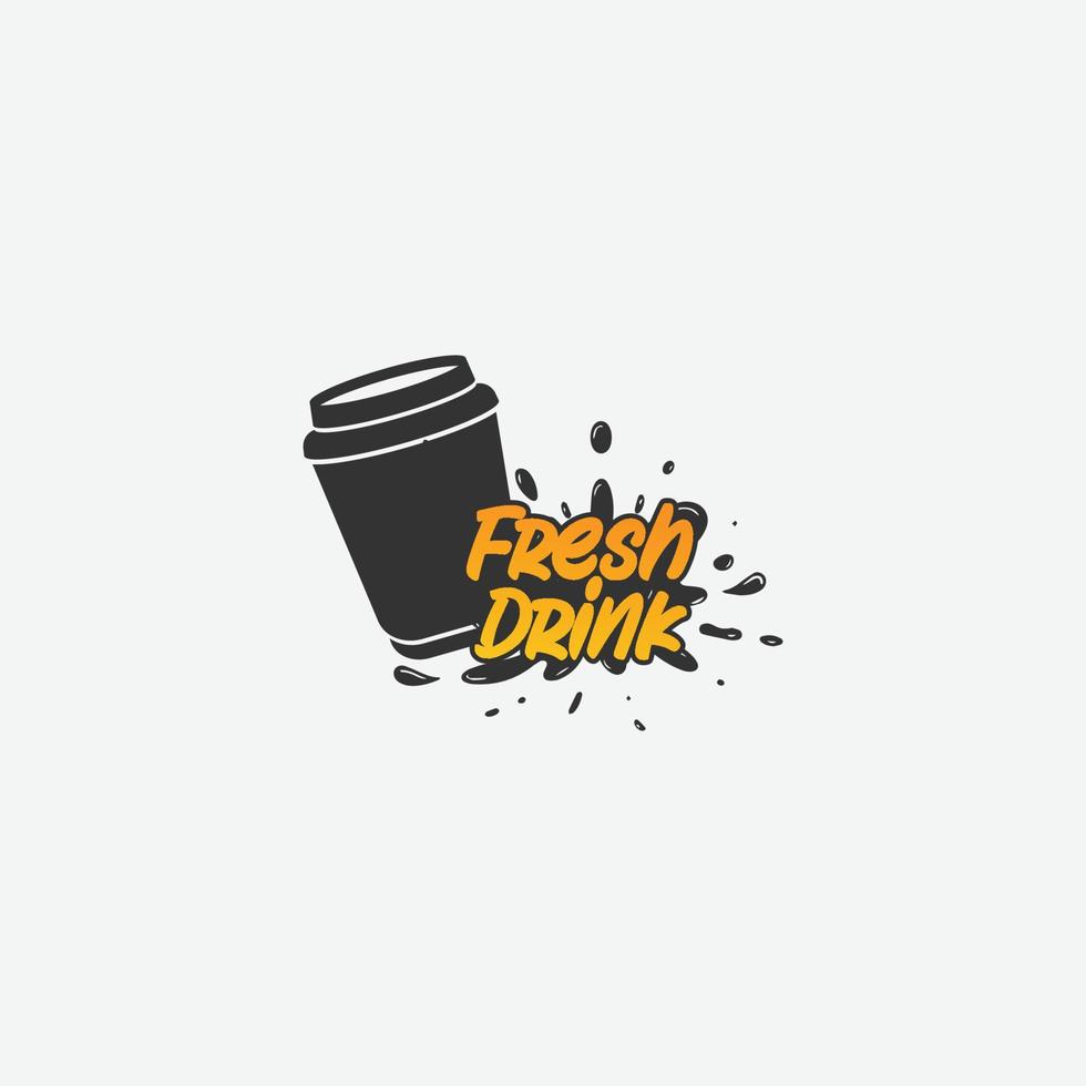 frisch trinken Symbol Logo Vektor