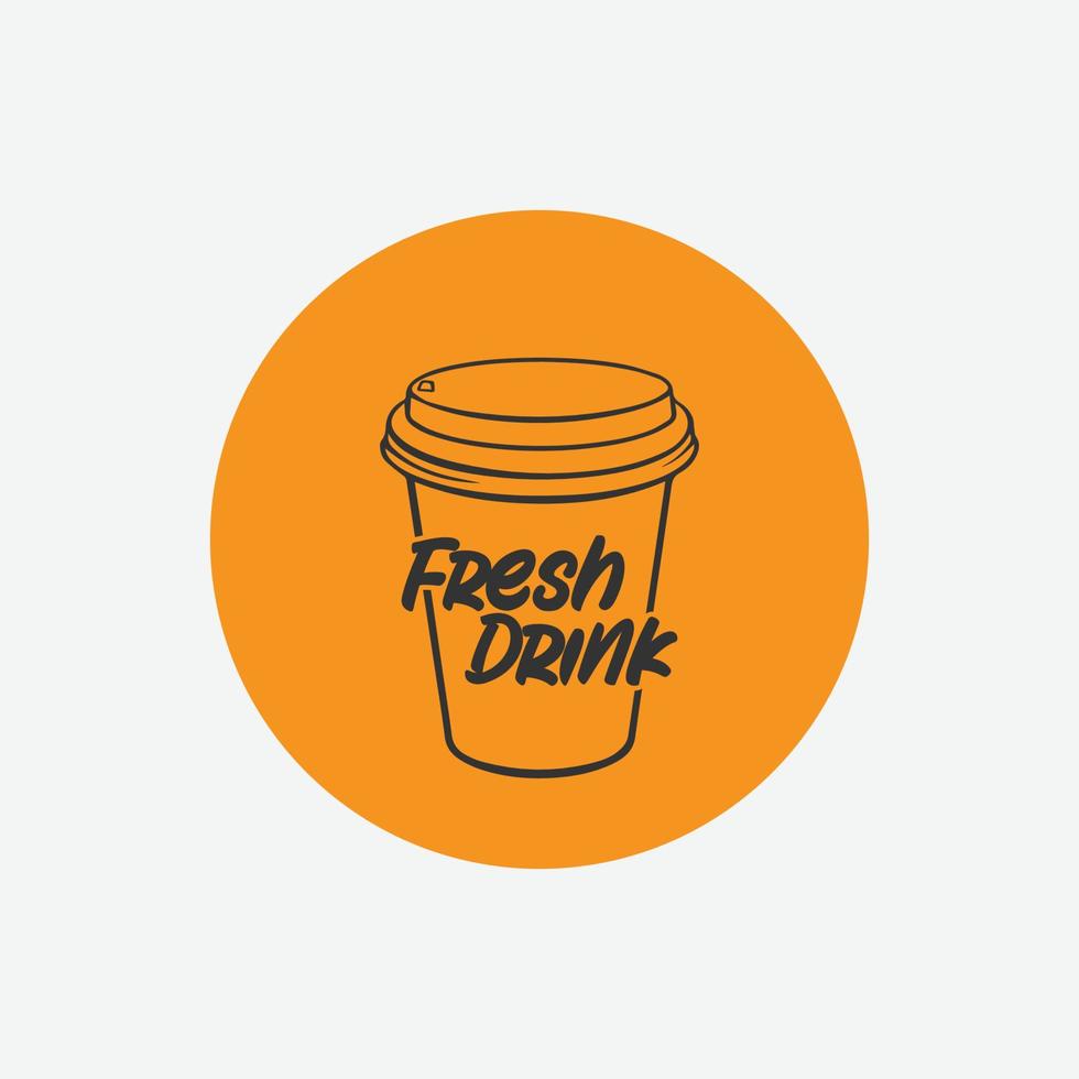 frisch trinken Symbol Logo Vektor