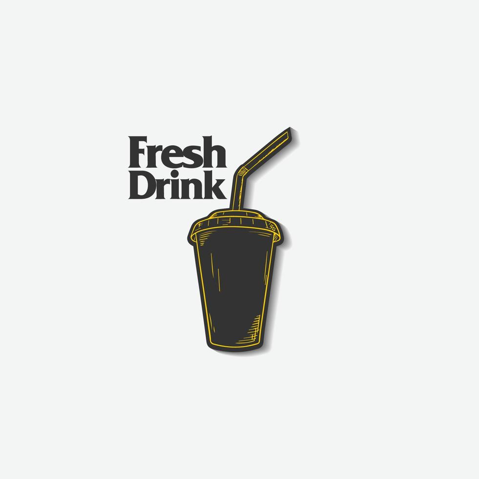 frisch trinken Symbol Logo Vektor