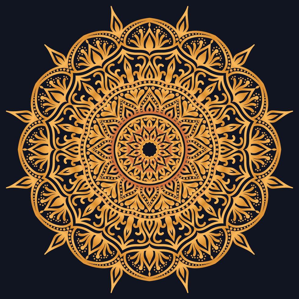 dekorativ element lyx prydnad mönster lutning mandala design vektor