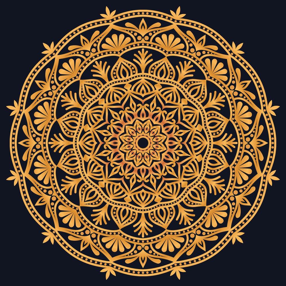 dekorativ element lyx prydnad mönster lutning mandala design vektor