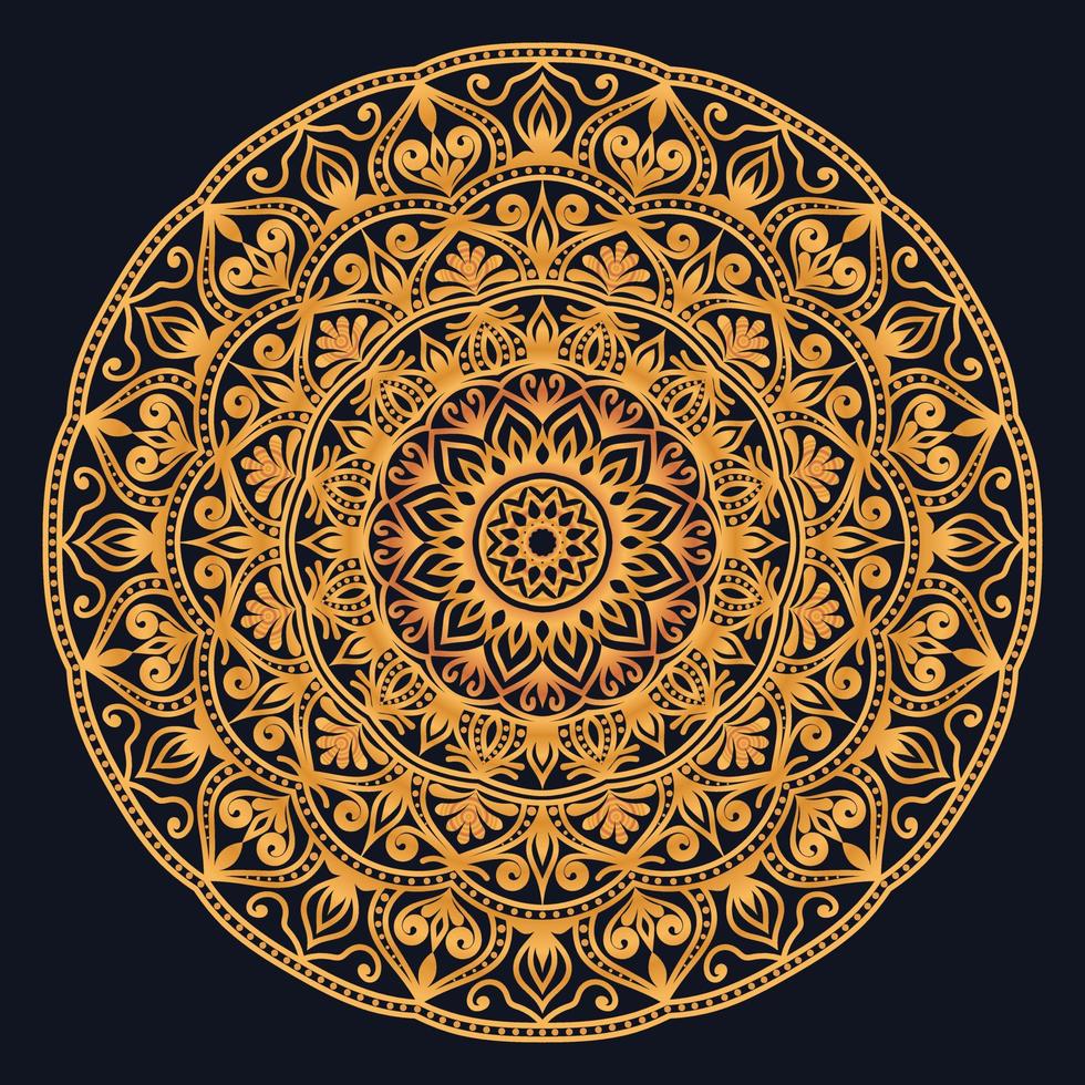 dekorativ element lyx prydnad mönster lutning mandala design vektor