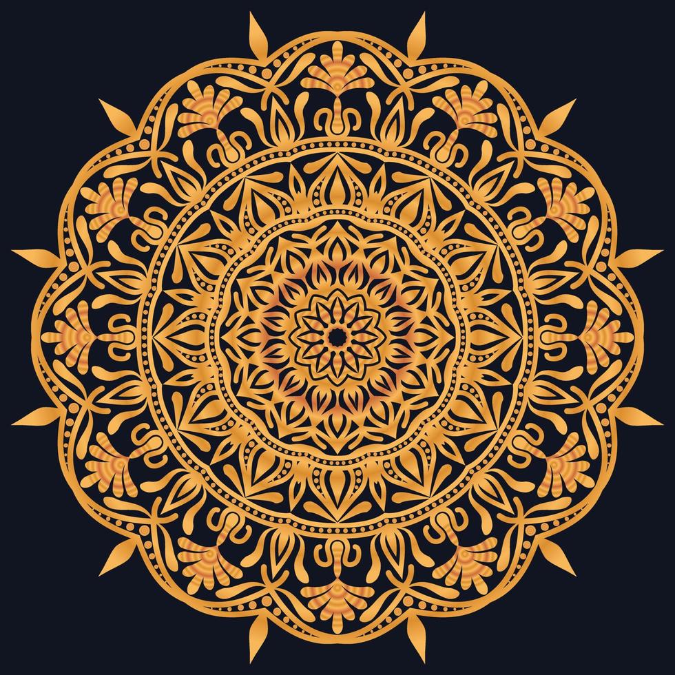 dekorativ element lyx prydnad mönster lutning mandala design vektor