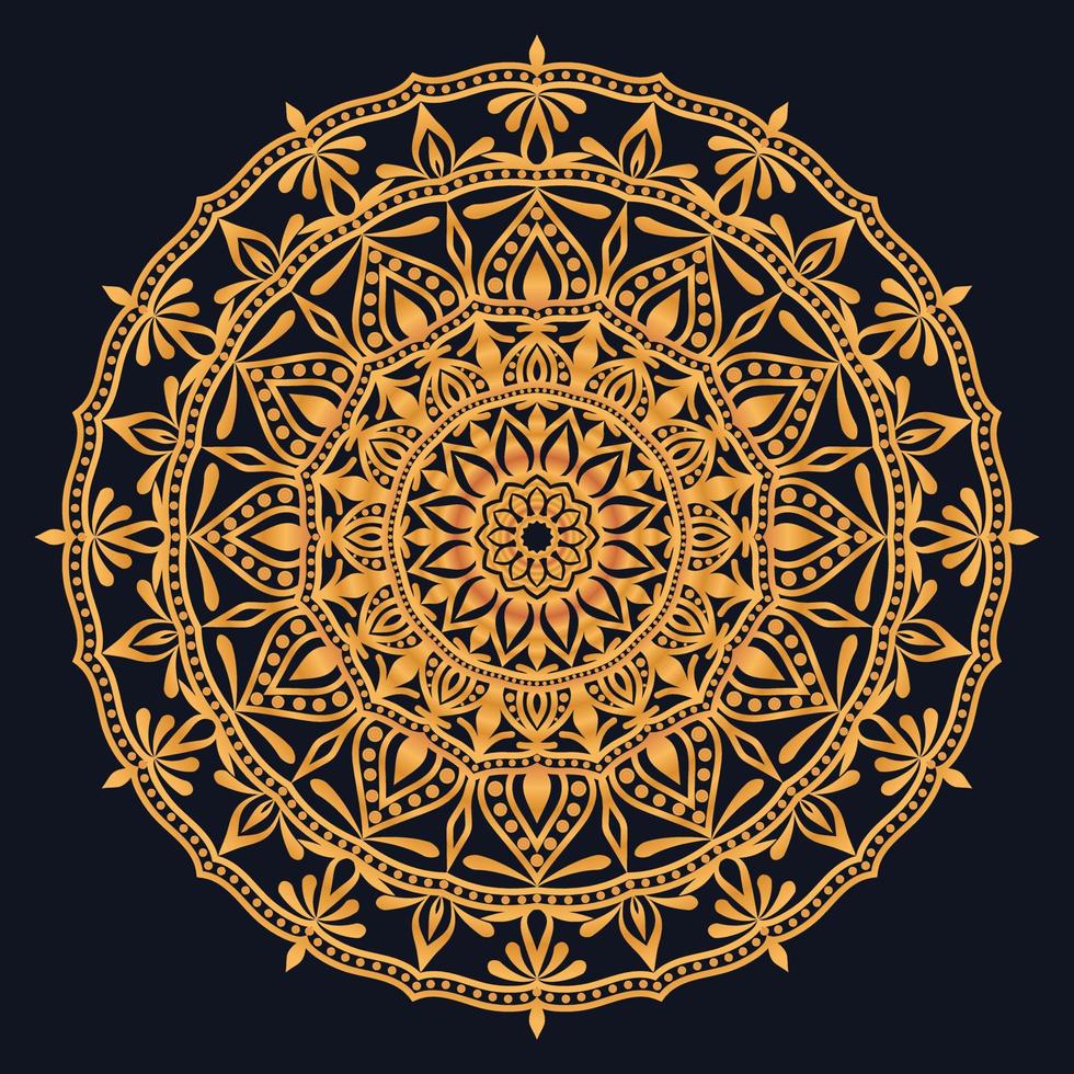 dekorativ element lyx prydnad mönster lutning mandala design vektor