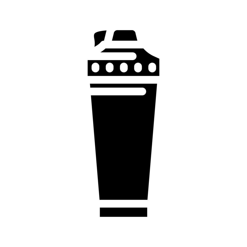 Shaker Smoothie trinken Glyphe Symbol Vektor Illustration