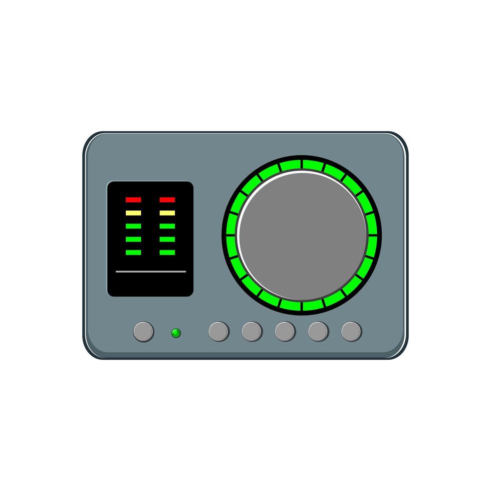 musik audio gränssnitt tecknad serie vektor illustration