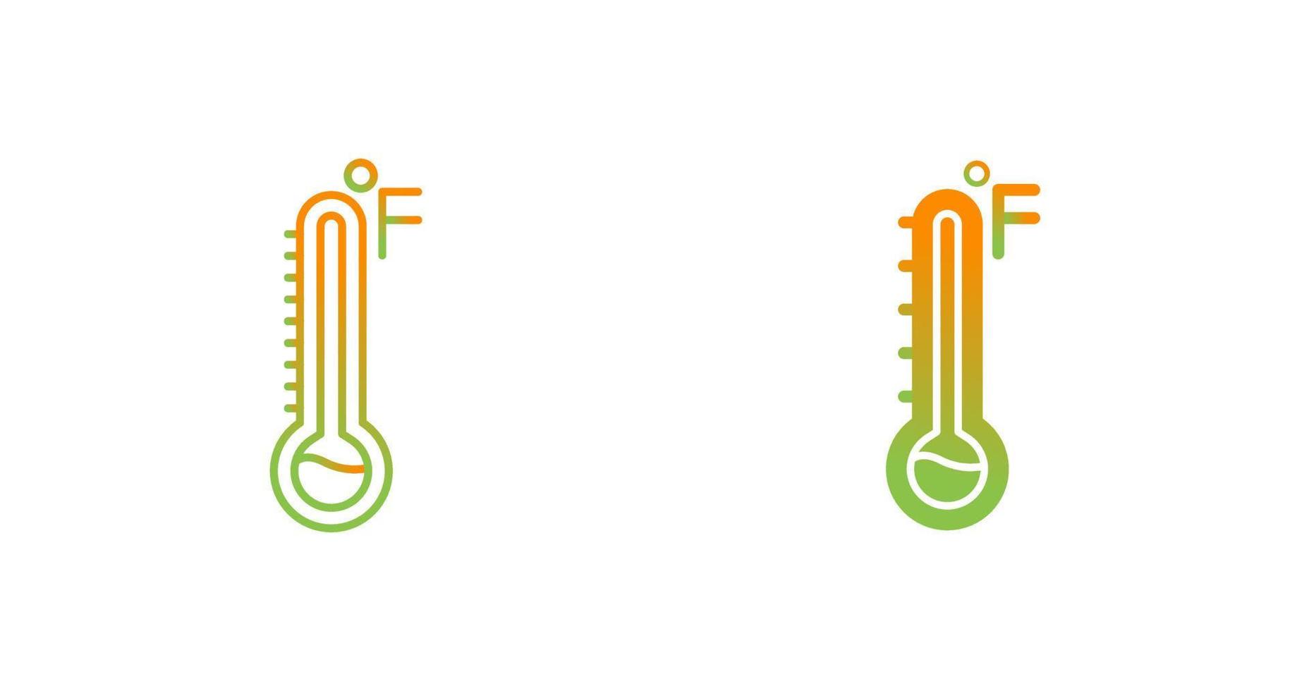 Fahrenheit vektor ikon